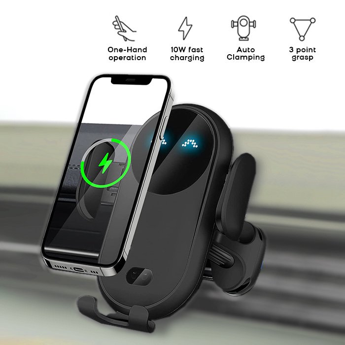 Caricabatterie senza fili e supporto per il telefono - Chargy