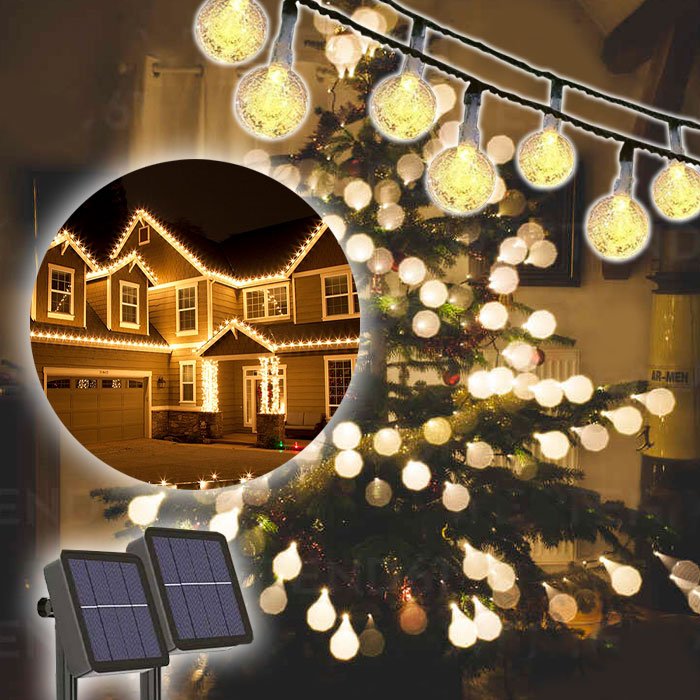 Luci di Natale solari 30 pezzi- Christmas Bulbs 1+1 GRATIS