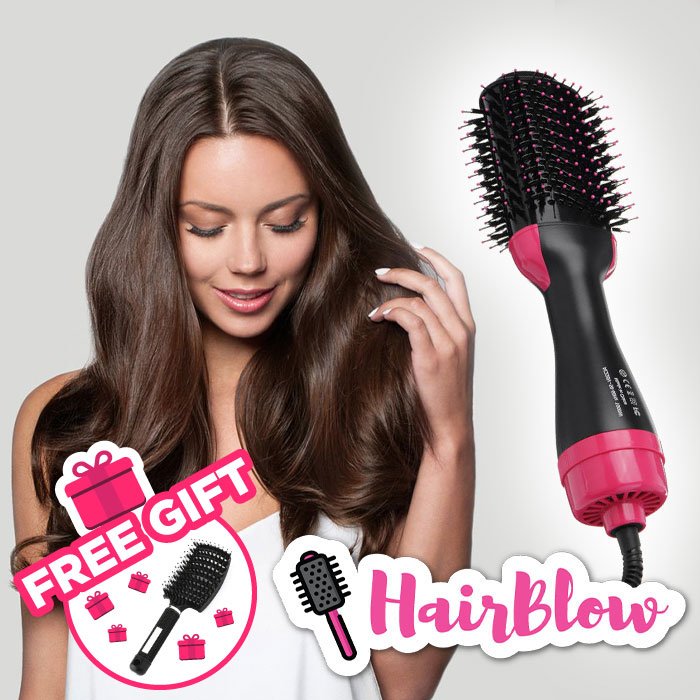 Spazzola asciugacapelli 2 in 1 + Spazzola per capelli GRATIS
