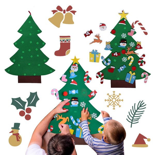 L’albero di natale con decorazioni – funtree