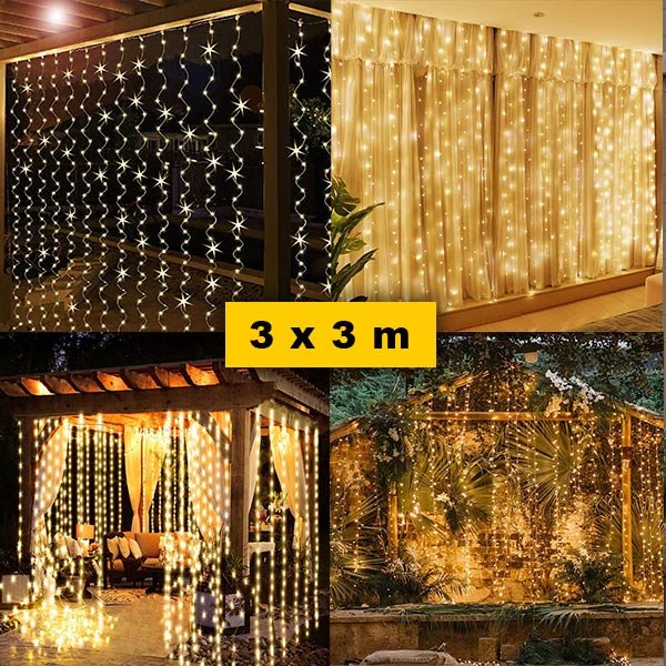 TENDA LUMINOSA A LED 3X3M – CURTAINLIGHT