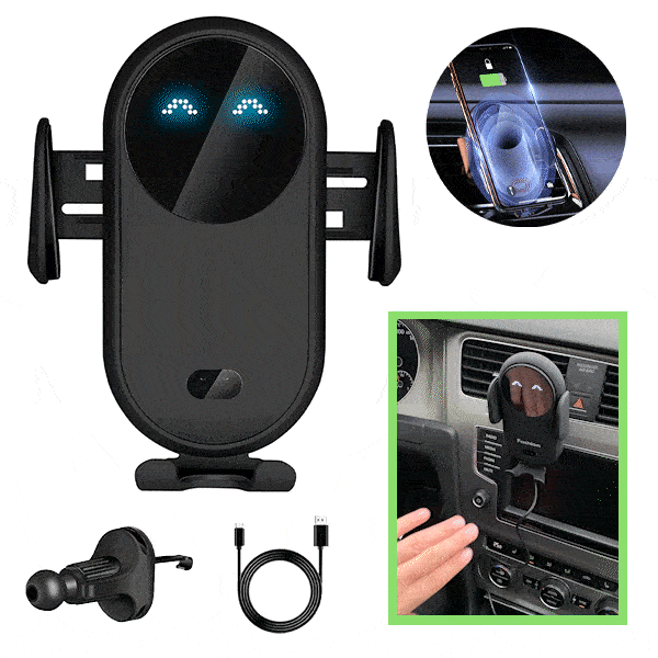 Caricabatterie senza fili e supporto per il telefono – Chargy