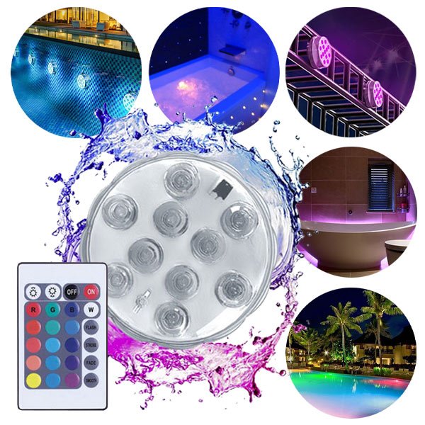 LUCI LED IMPERMEABILI (4 pezzi) - Poollights