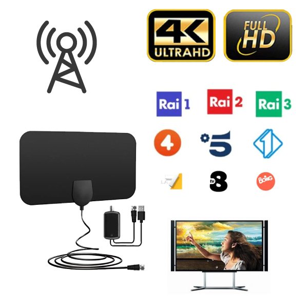 ANTENNA TIVÙ DIGITALE DA INTERNO