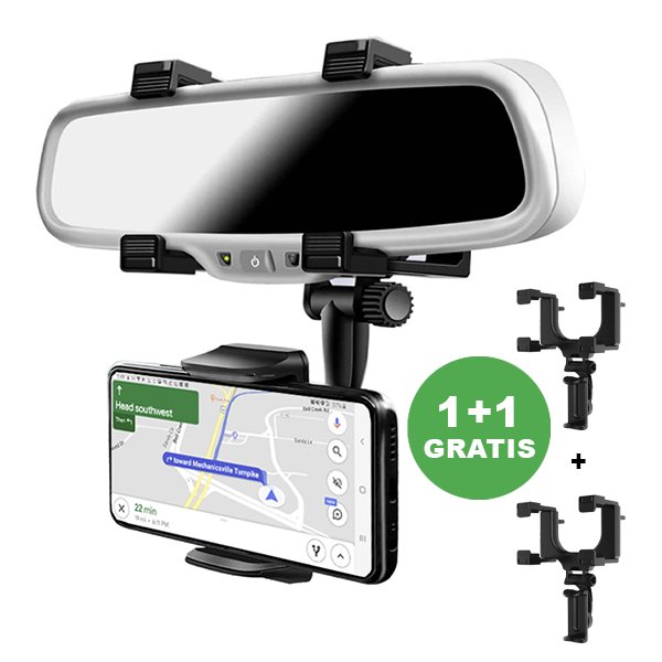 1+1 GRATIS Supporto smartphone per specchietto – RearyHoldy