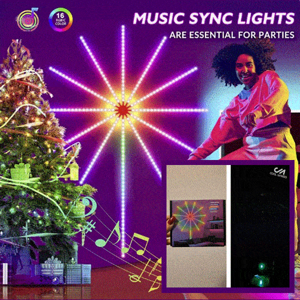 Luci LED colorate a fuochi d'artificio - Firework