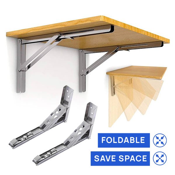 Supporto pieghevole per mensola (2 pezzi) - Foldy