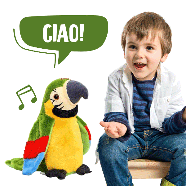 Pappagallo parlante di peluche - Parrot