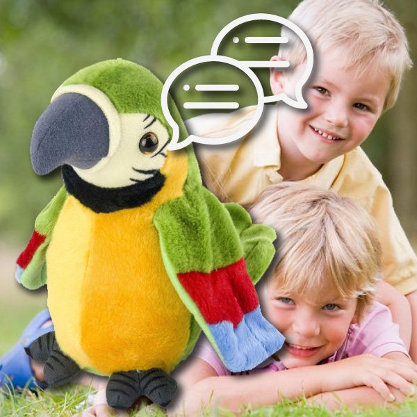 Pappagallo parlante di peluche - Parrot