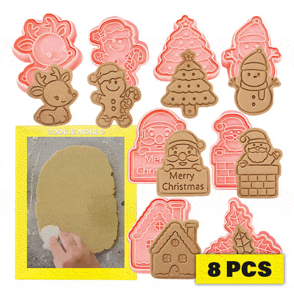 Stampi per biscotti natalizi (8 pezzi) - Biscuity