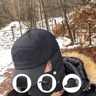 Caldo cappello invernale con paraorecchie - Eskimo