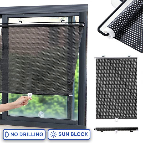 Tendina avvolgibile per finestre (125 x 50cm) - Shady