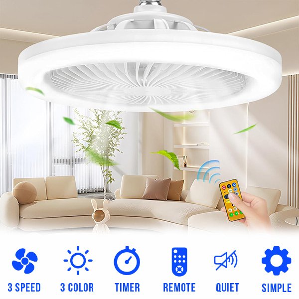 Lampada da soffitto con ventilatore - Fanny