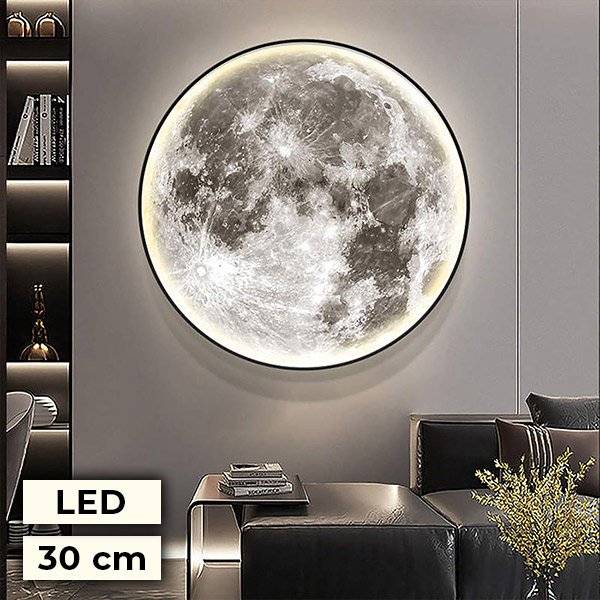 Grande lampada da parete a forma di luna, 30 cm - Glowmoon