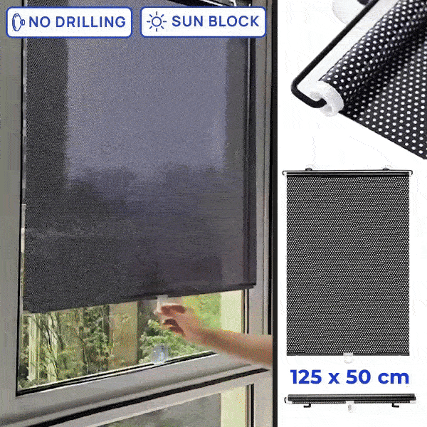 Tendina avvolgibile per finestre (125 x 50cm) - Shady